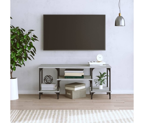 vidaXL TV skapītis, pelēks, 102x35x45,5 cm, inženierijas koks