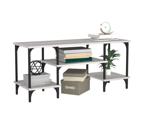 vidaXL TV skapītis, pelēks, 102x35x45,5 cm, inženierijas koks