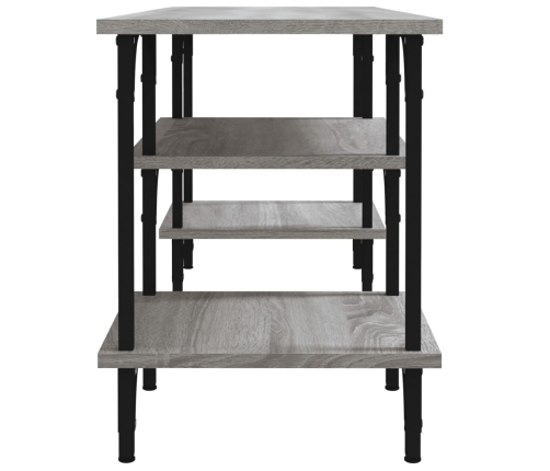 vidaXL TV skapītis, pelēks, 102x35x45,5 cm, inženierijas koks