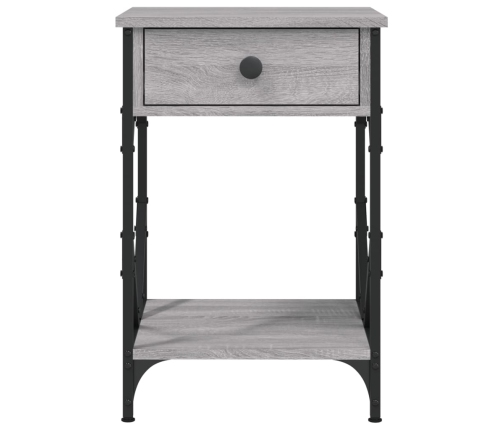 vidaXL naktsskapītis, pelēka ozolkoka, 40x42x600 cm, inženierijas koks