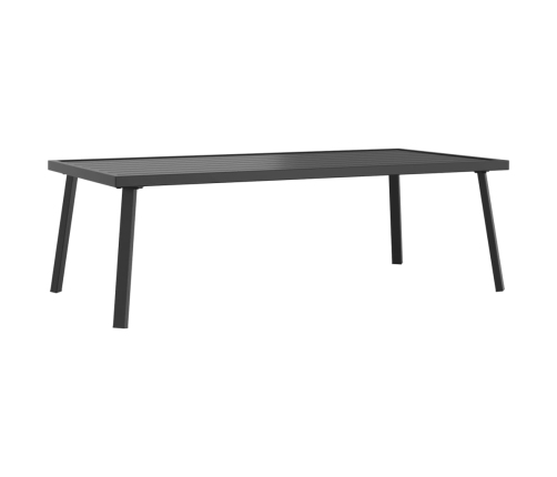 vidaXL dārza kafijas galdiņš, antracītpelēks, 110x55x35 cm, tērauds