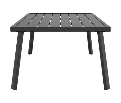 vidaXL dārza kafijas galdiņš, antracītpelēks, 110x55x35 cm, tērauds