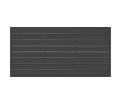 vidaXL dārza kafijas galdiņš, antracītpelēks, 110x55x35 cm, tērauds