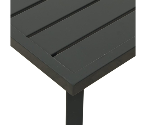 vidaXL dārza kafijas galdiņš, antracītpelēks, 110x55x35 cm, tērauds