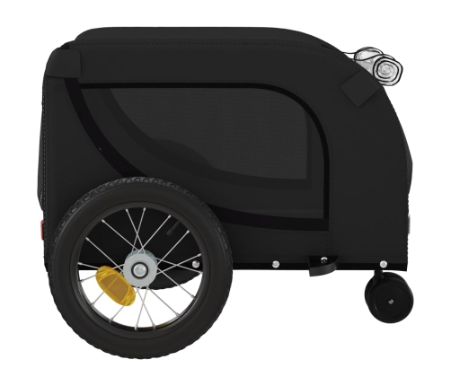 Mājdzīvnieku Velo Piekabe, Melna, Oksfordas Audums Un Dzelzs Vidaxl