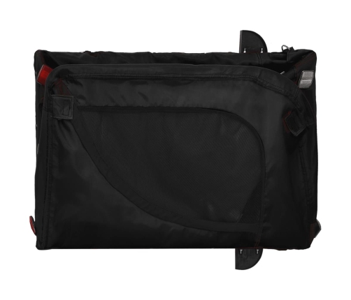 Mājdzīvnieku Velo Piekabe, Melna, Oksfordas Audums Un Dzelzs Vidaxl