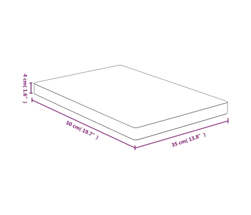 vidaXL virtuves dēlītis, 35x50x4 cm, bambuss