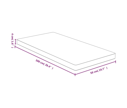 vidaXL virtuves dēlītis, 100x50x4 cm, bambuss