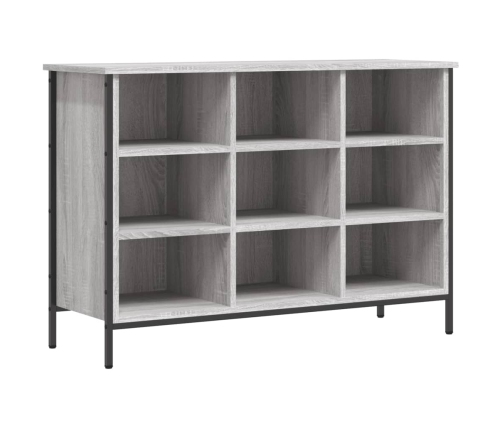 vidaXL apavu plaukts, 100x35x70 cm, inženierijas koks, pelēks