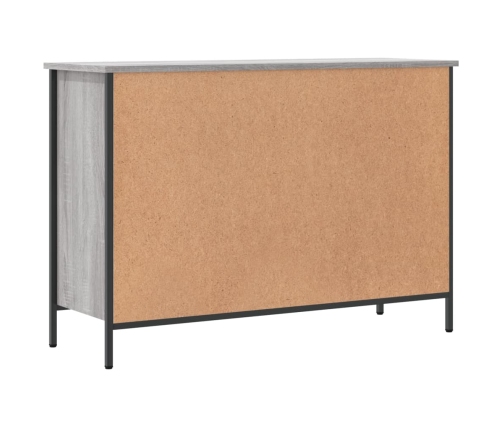 vidaXL apavu plaukts, 100x35x70 cm, inženierijas koks, pelēks