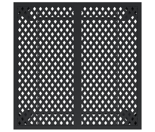 vidaXL dārza galds, antracītpelēks, 80x80x72 cm, tērauds