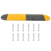 vidaXL rampa, dzeltena, melna, 517x32,5x4 cm, gumija