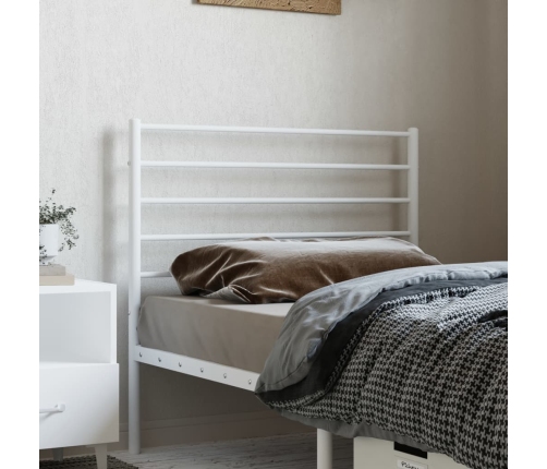 vidaXL gultas galvgalis, balts, 100 cm