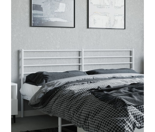 vidaXL gultas galvgalis, balts, 193 cm