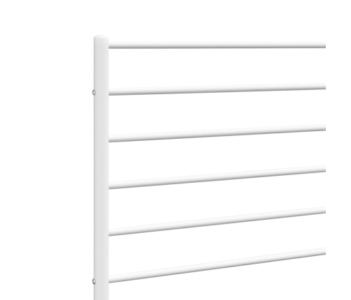 vidaXL gultas galvgalis, balts, 193 cm