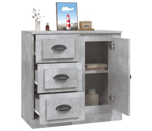 vidaXL kumode, betona pelēka, 70x35,5x67,5 cm, inženierijas koks