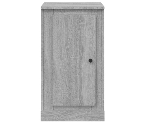 vidaXL kumode, pelēka ozolkoka, 37,5x35,5x67,5 cm, inženierijas koks