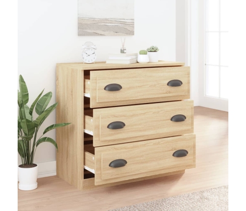 vidaXL kumode, ozolkoka krāsa, 70x35,5x67,5 cm, inženierijas koks