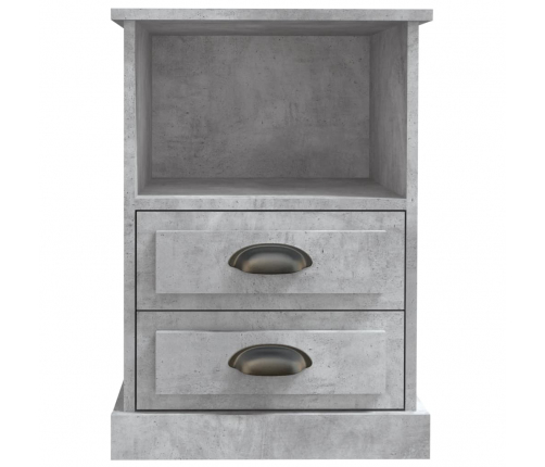 vidaXL naktsskapītis, betona pelēks, 43x36x60 cm