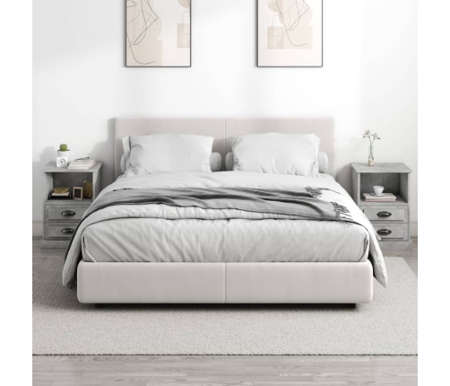 vidaXL naktsskapīši, 2 gab., betona pelēki, 43x36x60 cm