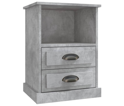 vidaXL naktsskapīši, 2 gab., betona pelēki, 43x36x60 cm