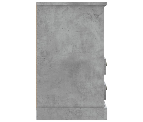 vidaXL naktsskapīši, 2 gab., betona pelēki, 43x36x60 cm