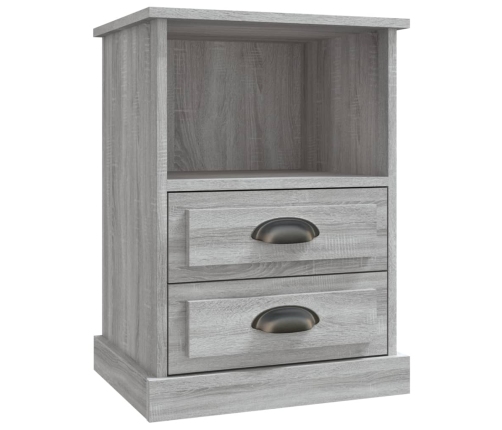 vidaXL naktsskapīši, 2 gab., pelēki, 43x36x60 cm