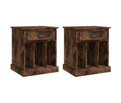 vidaXL naktsskapīši, 2 gab., ozolkoka krāsa, 43x36x50 cm