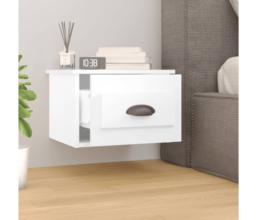 vidaXL sienas naktsskapītis, 41,5x36x28 cm, balts