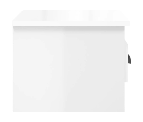 vidaXL sienas naktsskapīši, 2 gab., spīdīgi balti, 41,5x36x28 cm