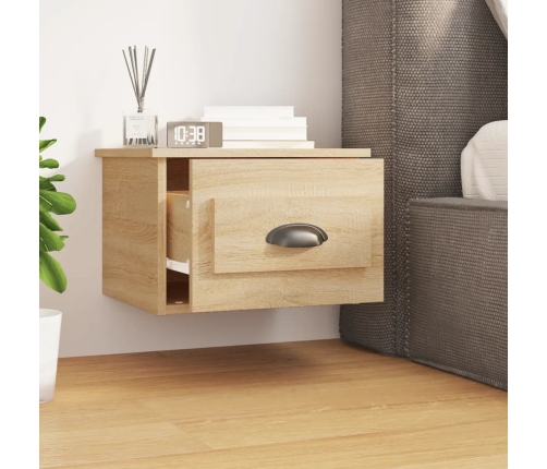 vidaXL sienas naktsskapīši, 2 gab., ozolkoka krāsa, 41,5x36x28 cm