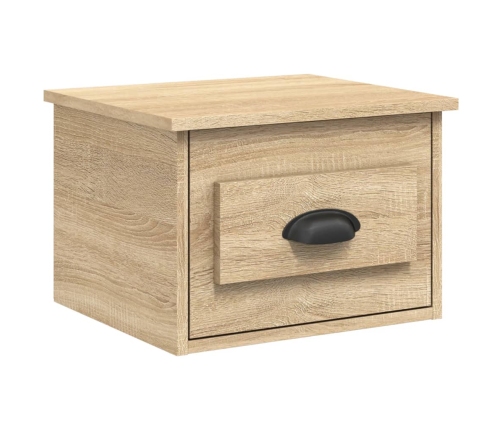 vidaXL sienas naktsskapīši, 2 gab., ozolkoka krāsa, 41,5x36x28 cm