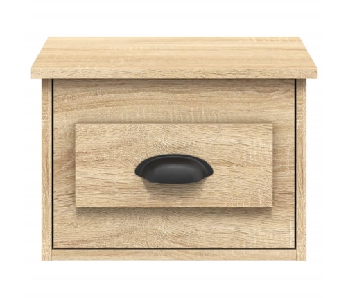 vidaXL sienas naktsskapīši, 2 gab., ozolkoka krāsa, 41,5x36x28 cm