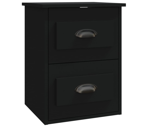 vidaXL sienas naktsskapīši, 2 gab., 41,5x36x53 cm, melni