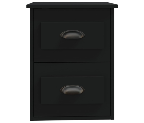 vidaXL sienas naktsskapīši, 2 gab., 41,5x36x53 cm, melni