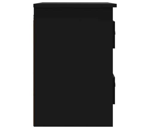 vidaXL sienas naktsskapīši, 2 gab., 41,5x36x53 cm, melni