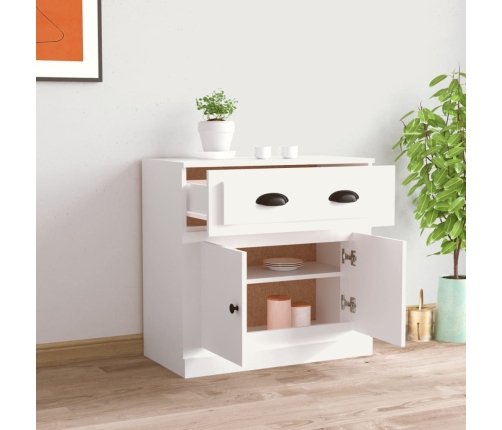 vidaXL kumode, 70x35,5x67,5 cm, inženierijas koks, balta