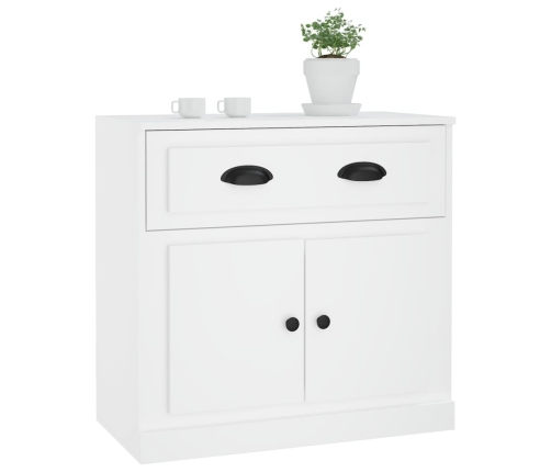 vidaXL kumode, 70x35,5x67,5 cm, inženierijas koks, balta