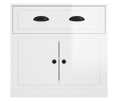 vidaXL kumode, spīdīgi balta, 70x35,5x67,5 cm, inženierijas koks