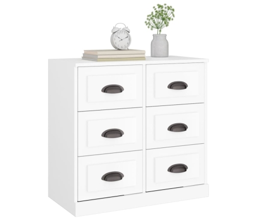 vidaXL kumode, 70x35,5x67,5 cm, inženierijas koks, balta