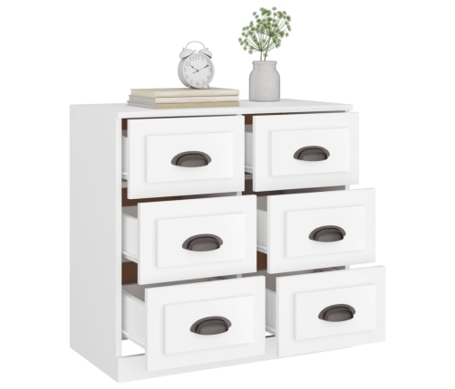 vidaXL kumode, 70x35,5x67,5 cm, inženierijas koks, balta