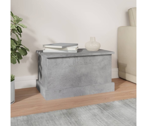 vidaXL uzglabāšanas kaste, betonpelēka, 50x30x28 cm, inženierijas koks