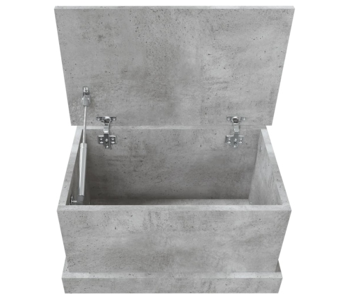 vidaXL uzglabāšanas kaste, betonpelēka, 50x30x28 cm, inženierijas koks