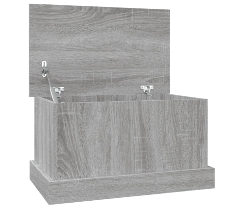 vidaXL uzglabāšanas kaste, pelēka, 50x30x28 cm, inženierijas koks