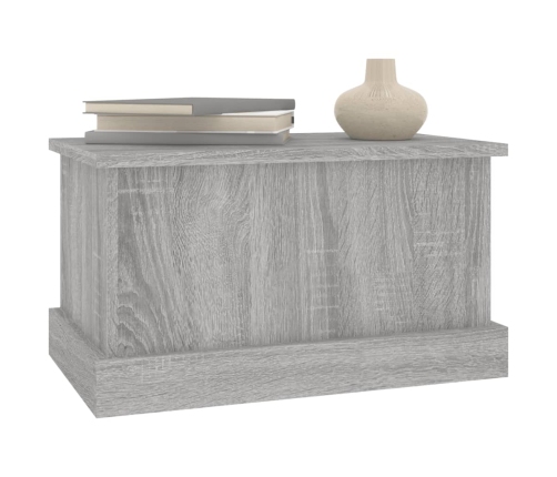 vidaXL uzglabāšanas kaste, pelēka, 50x30x28 cm, inženierijas koks