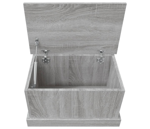 vidaXL uzglabāšanas kaste, pelēka, 50x30x28 cm, inženierijas koks