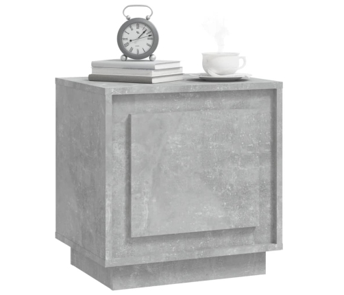 vidaXL naktsskapītis, betona pelēks, 44x35x45 cm, inženierijas koks