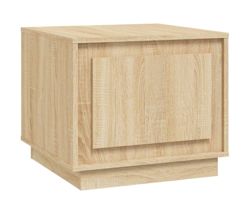 vidaXL kafijas galdiņš, ozolkoka krāsa, 51x50x44 cm, inženierijas koks