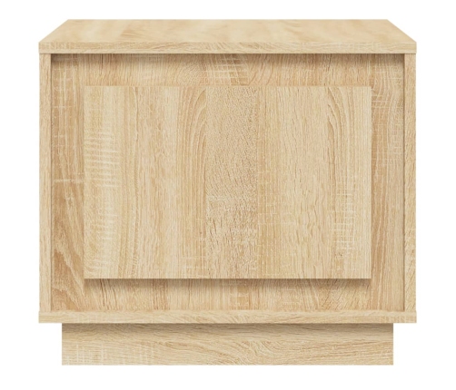 vidaXL kafijas galdiņš, ozolkoka krāsa, 51x50x44 cm, inženierijas koks