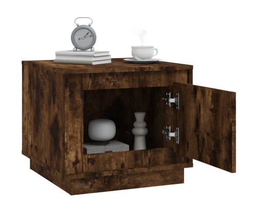 vidaXL kafijas galdiņš, ozolkoka krāsa, 51x50x44 cm, inženierijas koks